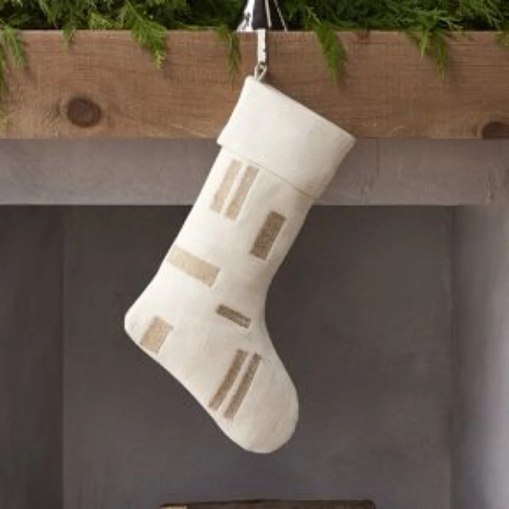 ISO WEST ELM GEO STOCKING 🎄